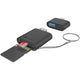 Icy box ib-cr204-cu3 2-in-1 kaartlezer (zwart)