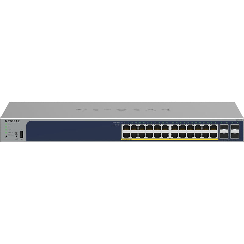 Load image into Gallery viewer, Netgear 24-port gigabit ethernet poe+ smart switch with 4 sfp ports (gs728tpv3)
