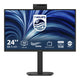 Philips 24b2n3200jh 00 23.8 monitor (zwart, vga, hdmi, displayport, usb-c, webcam, 120 hz)