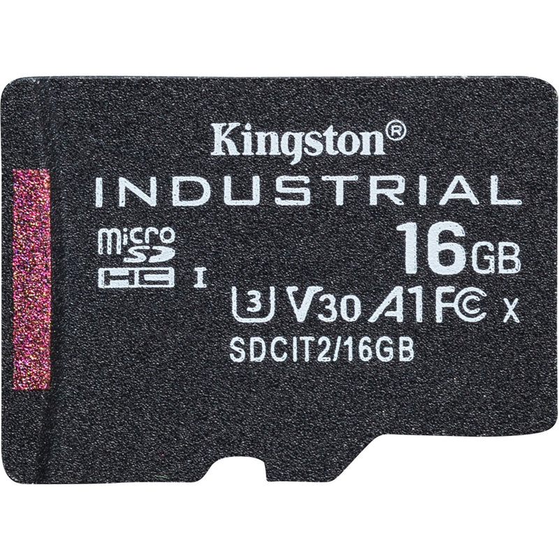 Load image into Gallery viewer, Kingston industrial microsdhc 16gb geheugenkaart (zwart, klasse 10, uhs-i, u3, v30, a1)
