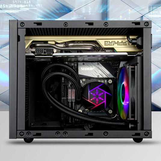 Silverstone vida 120 slim waterkoeling (zwart)