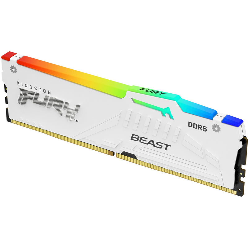 Load image into Gallery viewer, Kingston fury beast rgb 16 gb ddr5-5600 (1x 16 gb) werkgeheugen (wit, kf556c40bwa-16, xmp 3.0)
