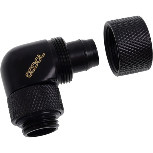 Alphacool eiszapfen 13 10mm compression fitting verbinding (zwart, draaibaar aan schroefdraadzijde)