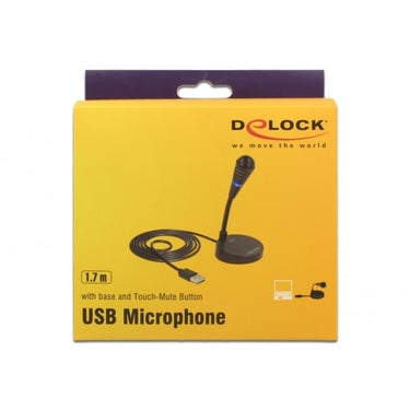 Delock usb microfoon (zwart, plug play)