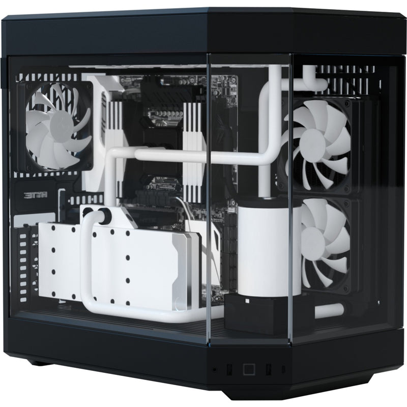 Load image into Gallery viewer, Hyte y60 midi tower behuizing (zwart | 3x usb-a | tempered glass)
