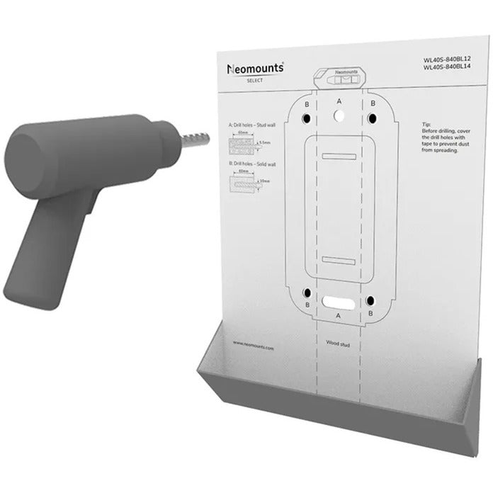 Load image into Gallery viewer, Neomounts wl40s-840bl14 select tv wandsteun standaard (zwart)
