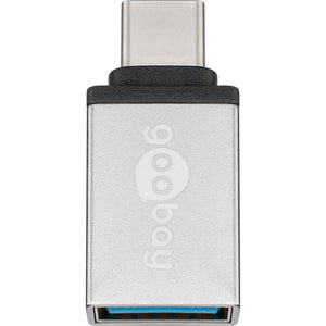 Goobay usb-c usb a otg superspeed adapter (zilver)