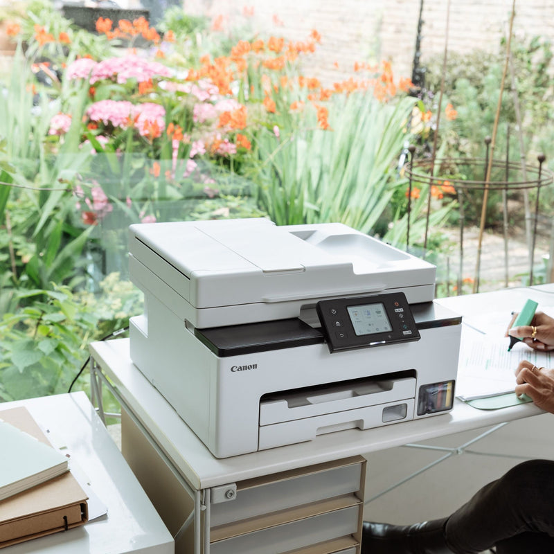 Load image into Gallery viewer, Canon maxify gx2051-kleureninkjetprinter met navulbare megatank all-in-one inkjetprinter met faxfunctie (wit, printen, kopiëren, scannen, faxen, wi-fi)
