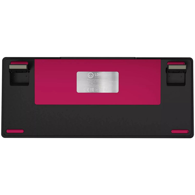 Load image into Gallery viewer, Lorgar kbp7075w rgb mechanisch gaming toetsenbord (zwart, us lay-out (qwerty), logar toxic purple, 75%, rgb, hot-swappable, pbt double-shot, bluetooth | 2.4ghz | usb)
