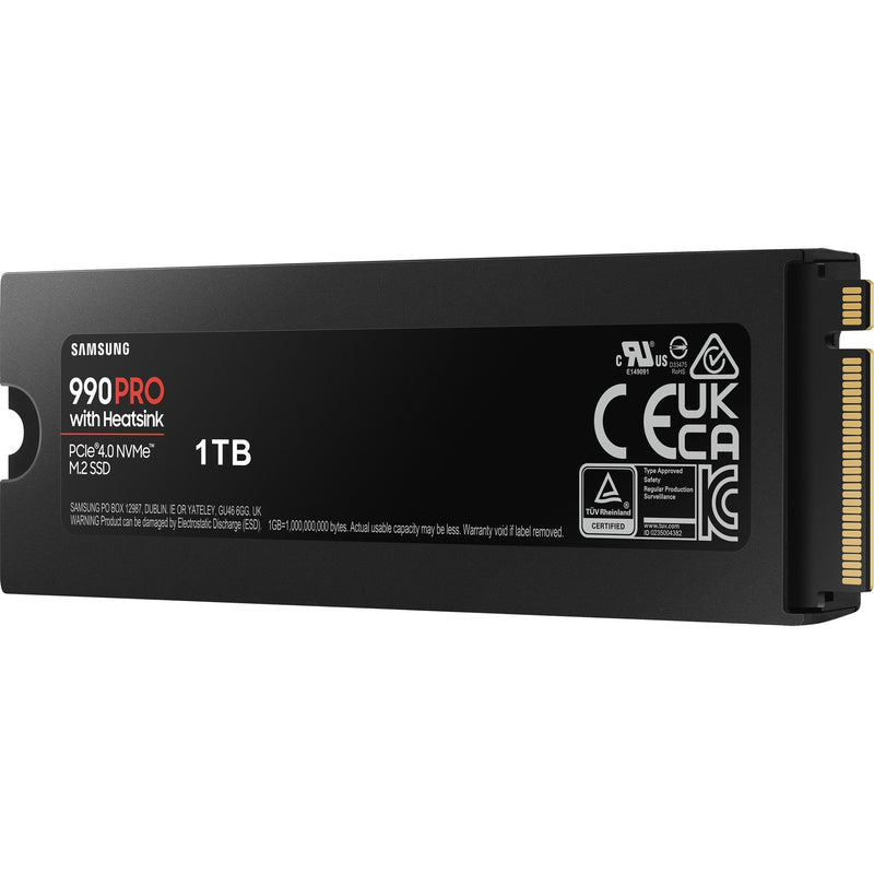 Load image into Gallery viewer, Samsung 990 pro heatsink 1 tb ssd (pcie 4.0 x4, nvme 2, m.2 2280, rgb leds)
