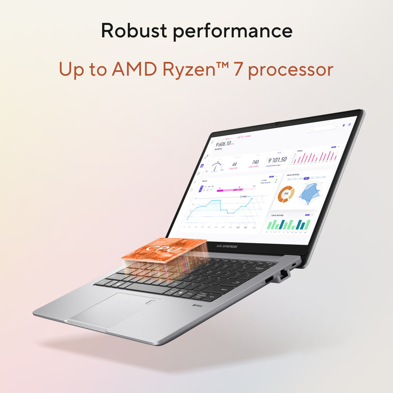 Load image into Gallery viewer, Asus expertbook p1 pm1403cda-s60200x 14 laptop (grijs | r7 170 | radeon 680m | 16 gb | 512 gb ssd)
