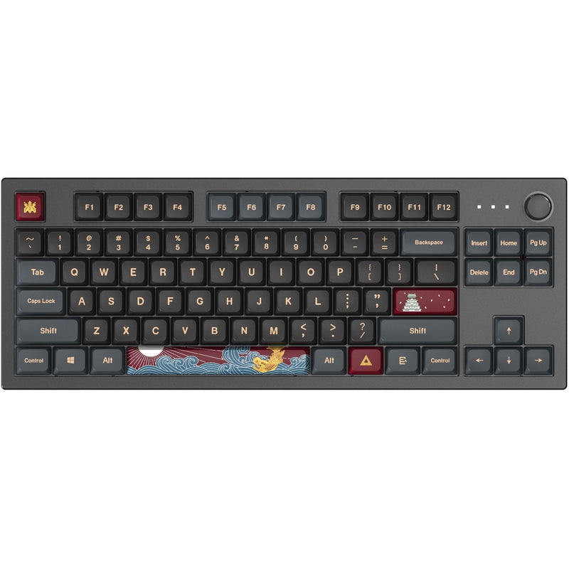 Load image into Gallery viewer, Montech mkey darkness tkl, toetsenbord (zwart, us lay-out, gateron g pro yellow, tkl, hot-swappable, rgb, pbt)
