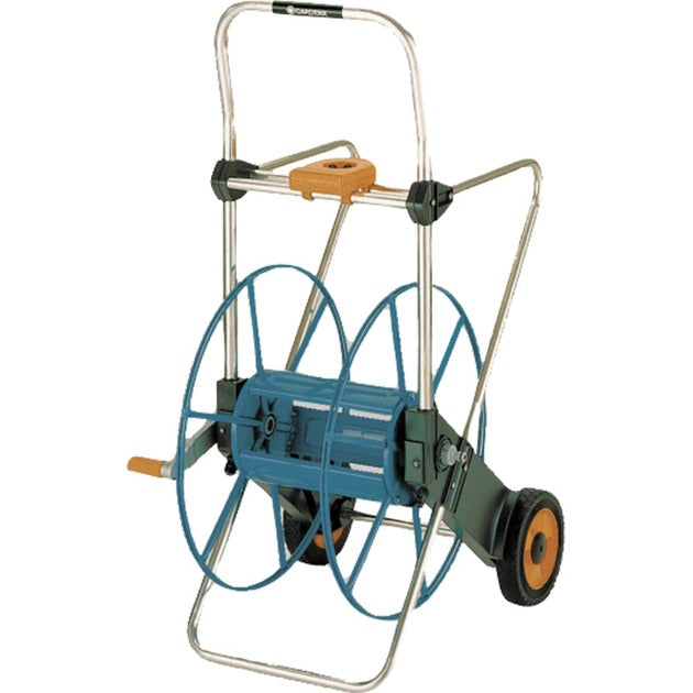 Load image into Gallery viewer, Gardena metalen slangenwagen 100 (grijs turquoise, 2674-20)
