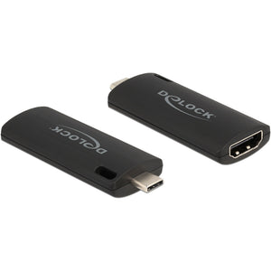 Delock hdmi video capture stick usb-c adapter (zwart)