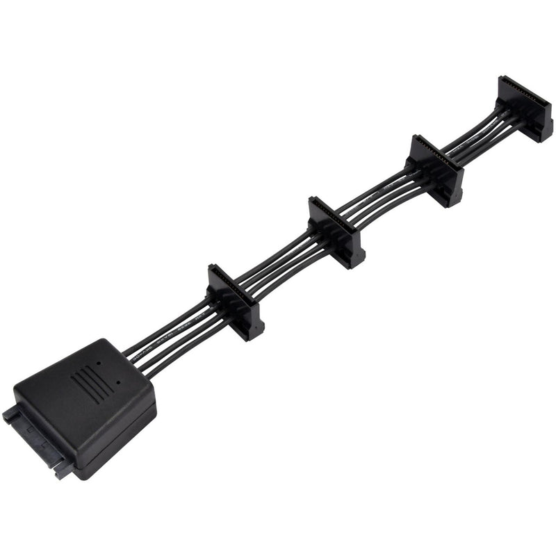 Load image into Gallery viewer, Silverstone sst-cp06-e4, 1x 15-pin-sata > 4x 15-pin-sata kabel
