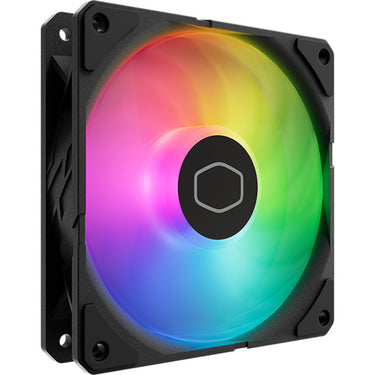 Cooler master sickleflow edge 120 argb case fan (zwart, 120 x 120 x 25 mm, pwm, met a1 mini led controller)