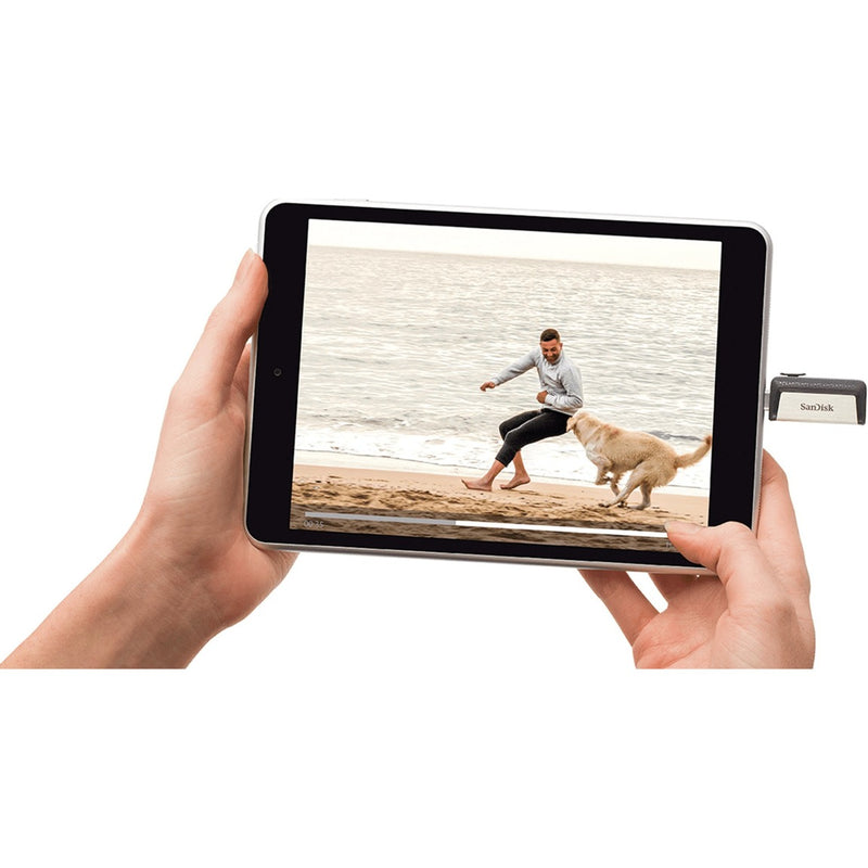 Load image into Gallery viewer, Sandisk ultra dual drive go 64 gb usb-stick (zwart, usb-a 3.2 (5 gbit s), usb-c 3.2 (5 gbit s))
