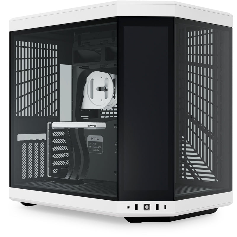 Load image into Gallery viewer, Hyte y70 touch infinite midi tower behuizing (wit zwart | 2x usb-a | 1x usb-c | tempered glass)
