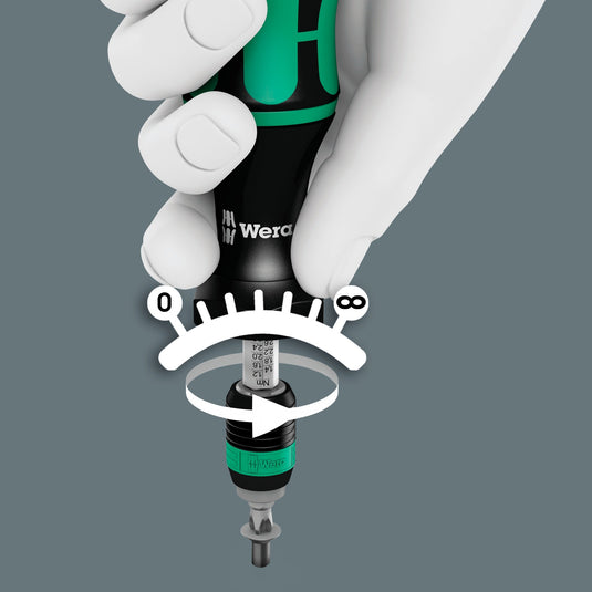 Wera 7440 41 kraftform momentschroevendraaier-set 0,3-3,0 nm (zwart groen, 26‑delig)