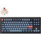 Keychron v3 max-d1, toetsenbord (zwart, us lay-out, gateron jupiter red, rgb leds, tkl, double-shot pbt, hot swap, 2.4 | bluetooth | usb-c, knob)
