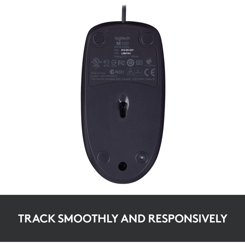 Load image into Gallery viewer, Logitech b100 optical usb mouse for business (zwart, 800 dpi)
