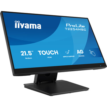 Iiyama prolite t2254msc-b2ag 21.5 touchscreen monitor (zwart, hdmi, displayport, vga, 2x usb-a, usb-b)