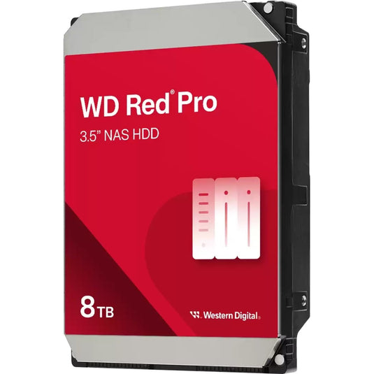 Wd red pro 8 tb harde schijf (8005ffbx, sata 600, 24 7)