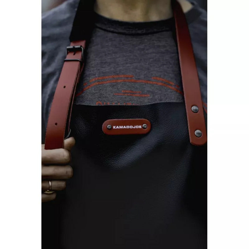 Load image into Gallery viewer, Kamado joe leren schort (bruin, one size fits all)
