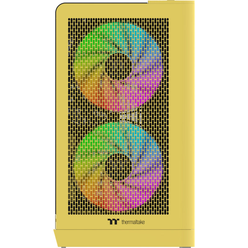 Load image into Gallery viewer, Thermaltake view 390 air butter caramel midi tower behuizing (geel | 2x usb-a | 1x usb-c | tempered glass)
