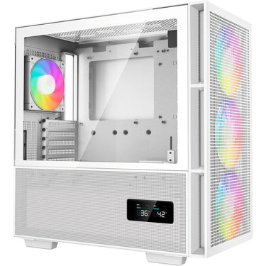 Deepcool ch560 digital midi tower behuizing (wit | 1x usb-a | 1x usb-c | rgb | tempered glass)