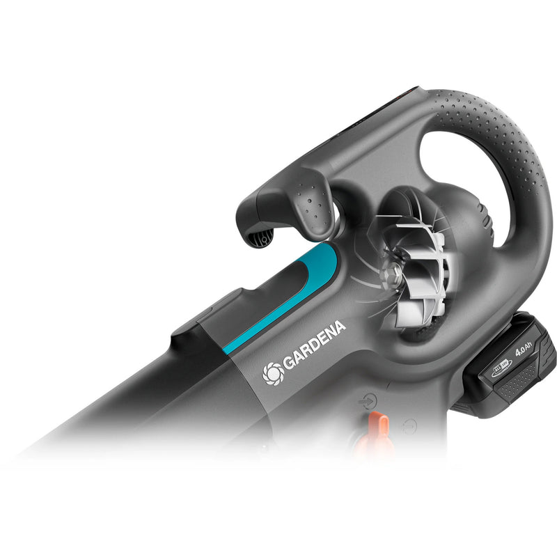 Load image into Gallery viewer, Gardena stofzuiger -blazer powerjet collect bladzuiger bladblazer (grijs zwart, 18v p4a-accu en oplader inbegrepen)
