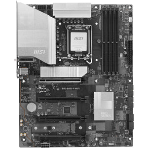 Msi pro b860-p wifi socket 1851 moederbord (zilver, raid, 5gb-lan, wi-fi 7, bt, sound, atx)