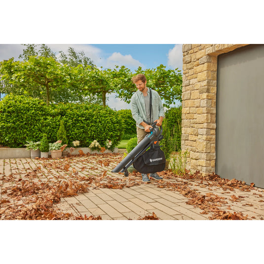 Gardena stofzuiger -blazer powerjet collect bladzuiger bladblazer (grijs zwart, accu en oplader niet inbegrepen)