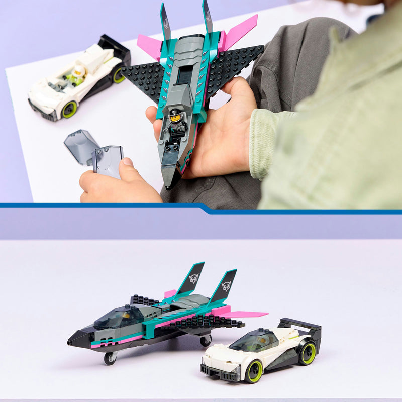 Load image into Gallery viewer, Lego city 60489 straalvliegtuig vs. sportauto
