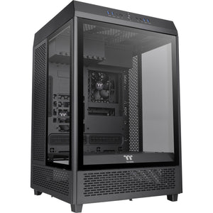 Thermaltake the tower 500 midi tower behuizing (zwart | 4x usb-a | 1x usb-c | tempered glass)