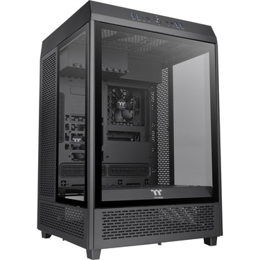 Thermaltake the tower 500 midi tower behuizing (zwart | 4x usb-a | 1x usb-c | tempered glass)