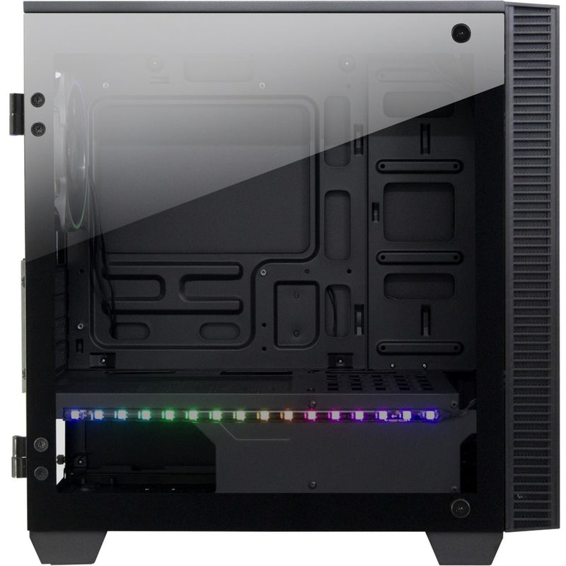 Load image into Gallery viewer, Inter-tech x-608 infinity micro midi tower behuizing (zwart | 1x usb-a | 1x usb-c | rgb | window)
