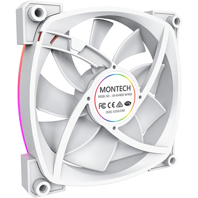 Load image into Gallery viewer, Montech ax140 fan pwm rgb case fan (wit, 140 x 140 x 25 mm)

