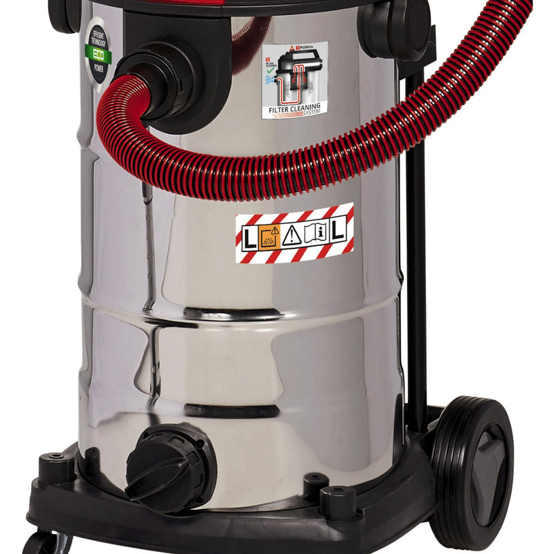 Load image into Gallery viewer, Einhell te-vc 2340 sacl nat- en droogzuiger (bourgondisch rood roestvrij staal)
