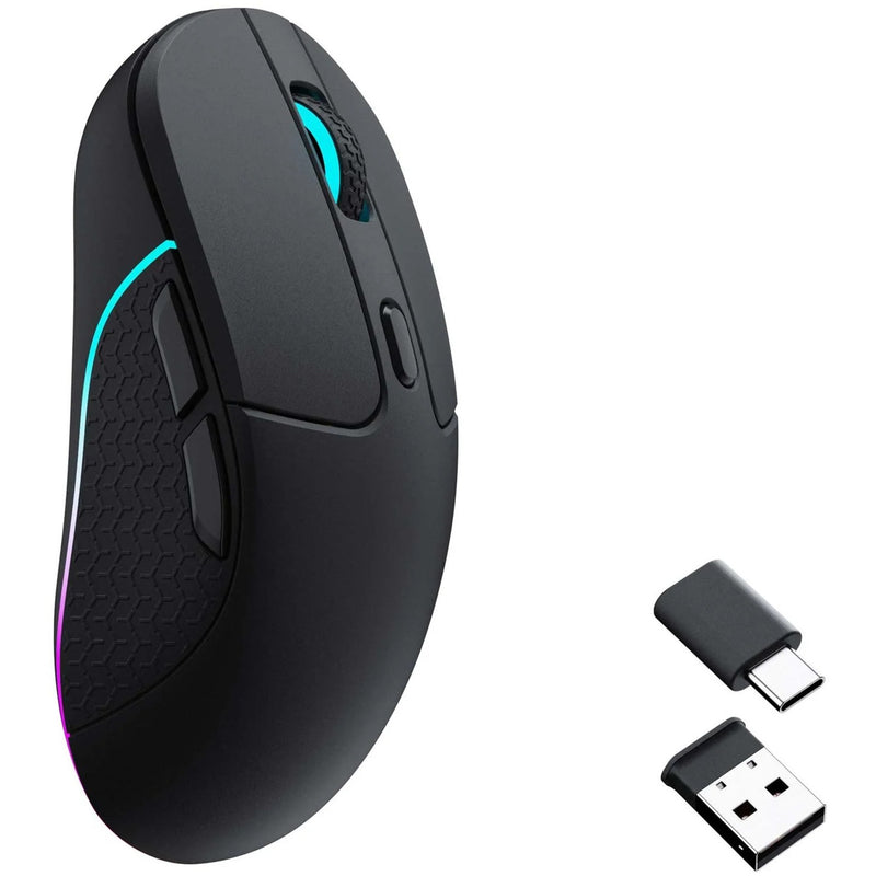 Load image into Gallery viewer, Keychron m3-a1 wireless mouse (zwart, 100 - 26.000 dpi, bluetooth 5.1 | 2.4 ghz | usb type-c kabel)
