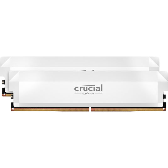 Crucial 32 gb ddr5-6000 (2x 16 gb) kit werkgeheugen (wit, cp2k16g60c36u5w, pro oc, xmp 3.0, expo)