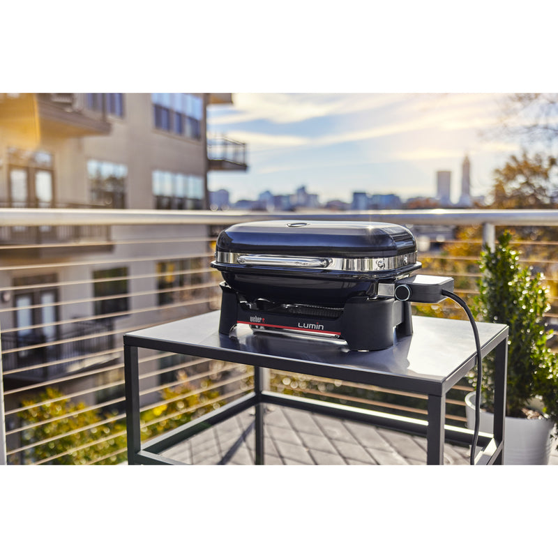 Load image into Gallery viewer, Weber lumin compact elektrische barbecue voor buiten (zwart)
