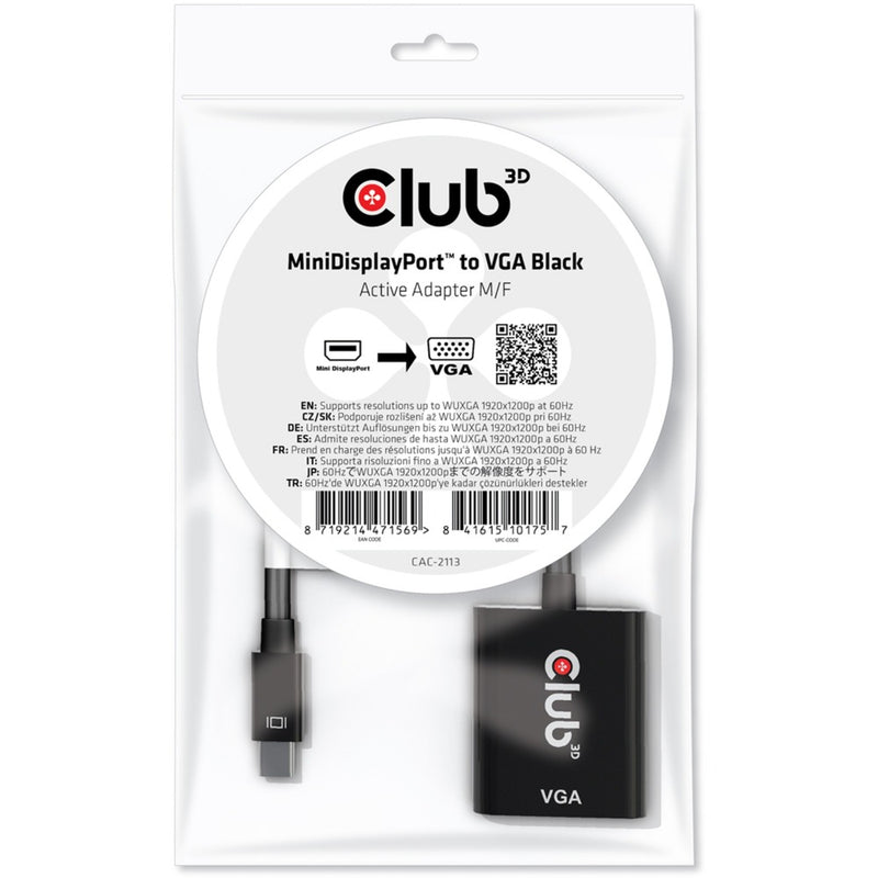 Load image into Gallery viewer, Club 3d mini-displayport naar vga actieve adapter
