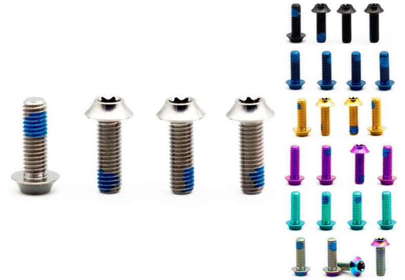 Load image into Gallery viewer, Oak components titanium screws m5x15 for bottle cage (4 pieces)
