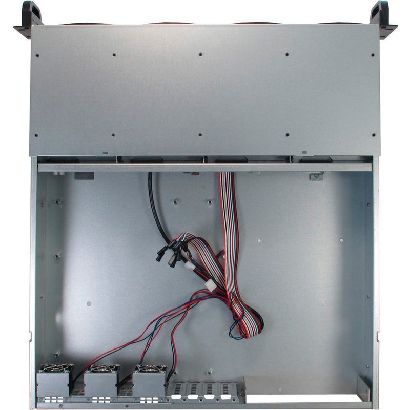 Load image into Gallery viewer, Inter-tech ipc 2u-2404l sata rack behuizing (zwart | 2x usb-a)
