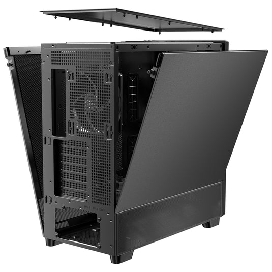 Antec flux se midi tower behuizing (zwart | 2x usb-a | 1x usb-c)