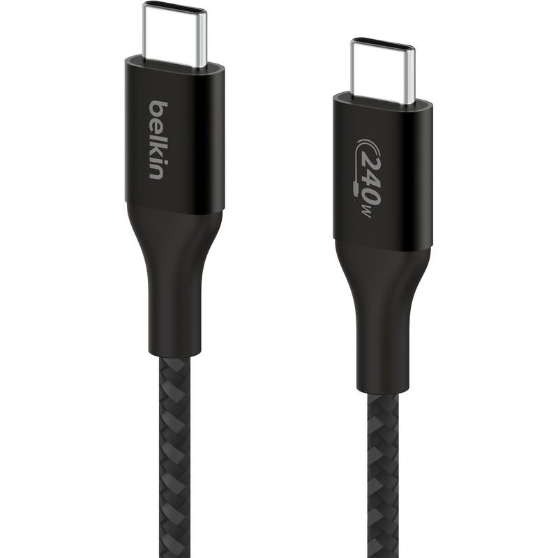 Load image into Gallery viewer, Belkin boostcharge usb-c > usb-c kabel (zwart, 1 meter, 240 w)
