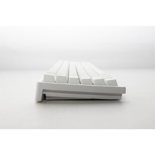 Ducky zero 6108 pure white, gaming toetsenbord (wit, us lay-out, cherry mx2a blue, rgb leds, double-shot pbt, hot swap, 2.4ghz | bluetooth | usb-c)