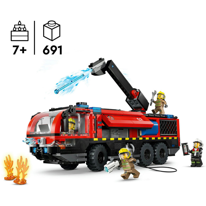 Load image into Gallery viewer, Lego city - luchthaven brandweertruck constructiespeelgoed (60499)
