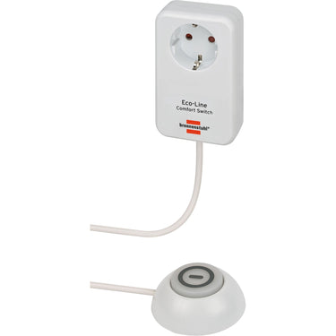 Brennenstuhl eco-line comfort switch adapter stekkerdoos (wit)
